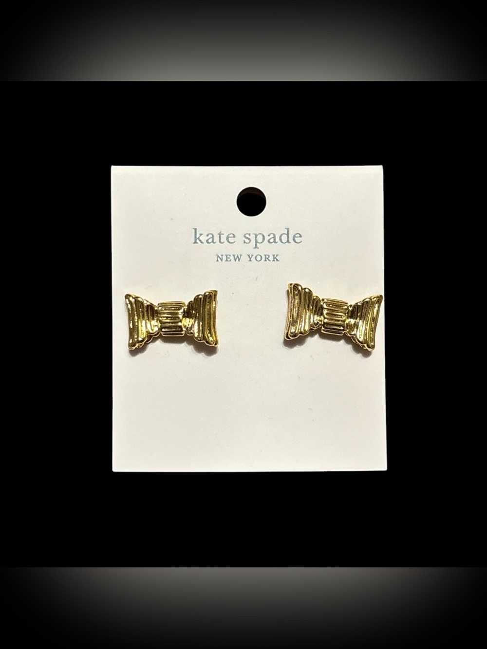 Kate Spade New York All Wrapped Up Bow Stud  Earrings - Gold